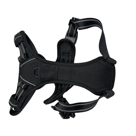 BARKBAY No Pull Dog Harness with Leash Clips Black L - Picture 5 of 7